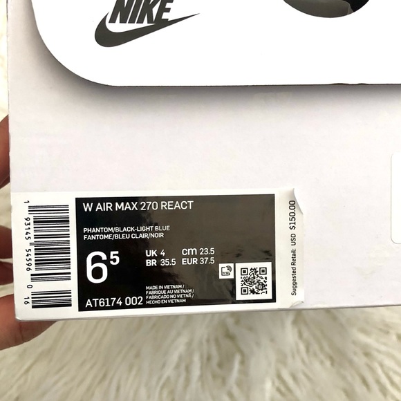 Nike React 270 Women’s World Cup 2019 sz 6.5 - Picture 10 of 14